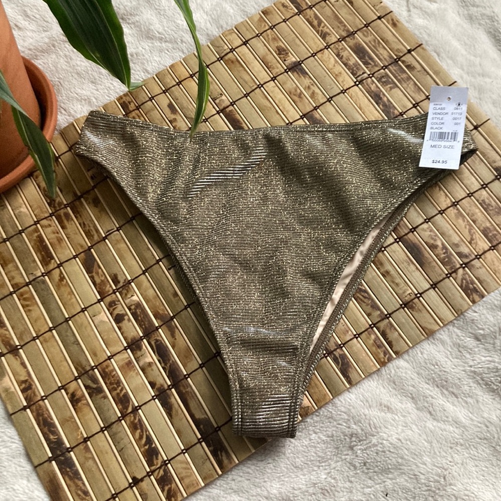 Gold Sparkly Pacsun Bikini Bottom ✨